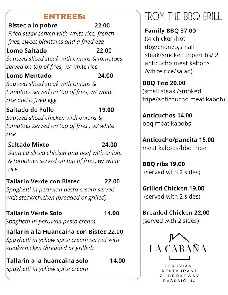 La Cabaña Menu image 3